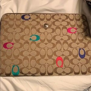 Coach Poppy Signature Laptop Case